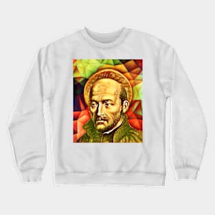 Ignatius of Loyola Snow Portrait | Ignatius of Loyola Artwork 15 Crewneck Sweatshirt